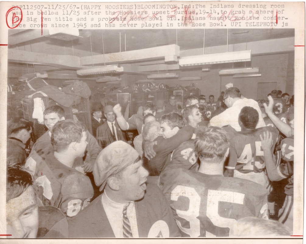Indiana Football 1967 Old Oaken Bucket Rose Bowl