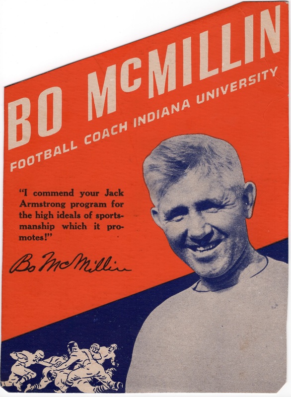 Bo McMillin Indiana Football Wheaties Box