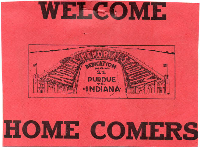 1925 Indiana Football Stadium Dedication Memorial Stadium Bloomington Indiana