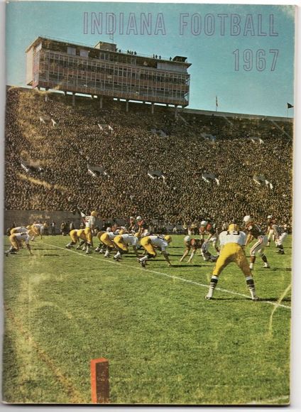 1967 Indiana Football Media Guide John Pont Rose Bowl